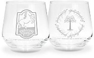 Lord of the Rings - Prancing Pony and Gondor Tree - glass 2pcs - Glass