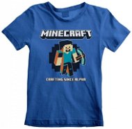Minecraft - Crafting Since Alpha - T-Shirt für Kinder 12-13 Jahre - T-Shirt