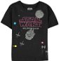 Star Wars - Millennium Falcon + Death Star - gyerek póló, 158-164 cm - Póló