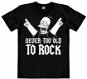 Tričko The Simpsons – Never Too Old To Rock – tričko S - Tričko