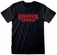 Stranger Things - Logo Black - tričko S - Póló