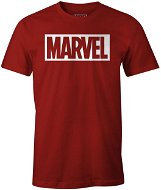 Marvel - Red Classic Logo - tričko L - Tričko