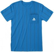 PlayStation - Striped Pocket Logo - tričko L - Póló