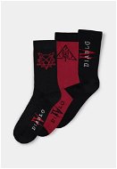 Diablo IV - Hell - 3x ponožky (39-42) - Ponožky