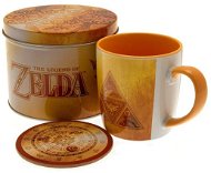 Gift Set The Legend of Zelda - Golden Triforce - mug and coaster in tin box - Dárková sada