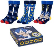 Sonic - 3 pár zokni, 35-41 - Zokni