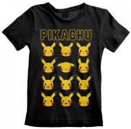 Pokémon - Pikachu Faces - Kinder T-Shirt - 9-11 Jahre - T-Shirt