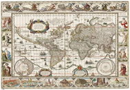 Old World Map: old world map - table mat - Table mat