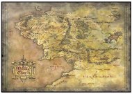 The Lord of the rings: Mapa Stredozeme – podložka na stôl - Podložka na stôl