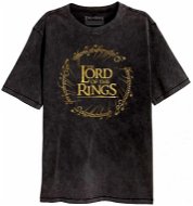 Lord Of The Rings|Pán prstenů - Gold Foil Logo - tričko M  - Tričko