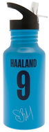 Manchester City FC: Haaland 9 And Club Crest - láhev na pití - Láhev na pití