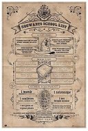 Harry Potter – Hogwarts School List – plagát - Plagát