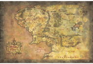 Plakát The Lord Of The Rings - Pán prstenů - Map Of Middle Earth - plakát - Plakát