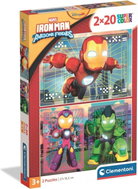 Iron Man a jeho úžasní přátelé - puzzle 2 × 20 dílků - Jigsaw Puzzle