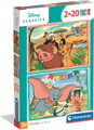 Pohádky Lví král a Dumbo - puzzle 2 × 20 dílků