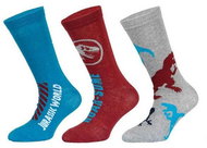 3PACK Jurassic World multi-coloured shorts, kids (39267/red) 27/30 - Socks