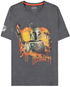 Difuzed Star Wars Boba Fett Acid Wash - šedé pánské S - Tričko