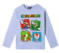 Super Mario - dětské tričko 110 cm, šedé