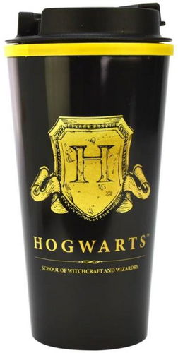 Harry Potter: Hogwarts Shield - cestovní hrnek s víčkem - Cestovní hrnek - Hlavní obrázek