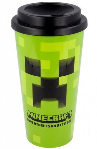 Minecraft: Creeper - travel mug with lid - Travel Mug - Main image