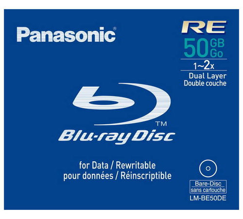 Blu-Ray médium Panasonic BD-RE 50GB - - - Main image