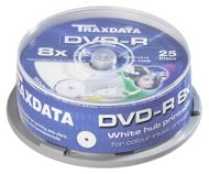 DVD-R médium TRAXDATA 4.7GB, 8x speed, balení 25ks cakebox - -