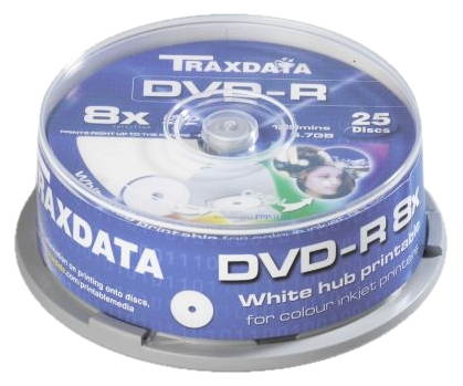 DVD-R médium TRAXDATA 4.7GB, 8x speed, balení 25ks cakebox - - - Main image