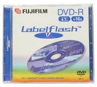 DVD-R médium FUJIFILM LabelFlash 4.7GB, 16x speed, balení v krabičce - -