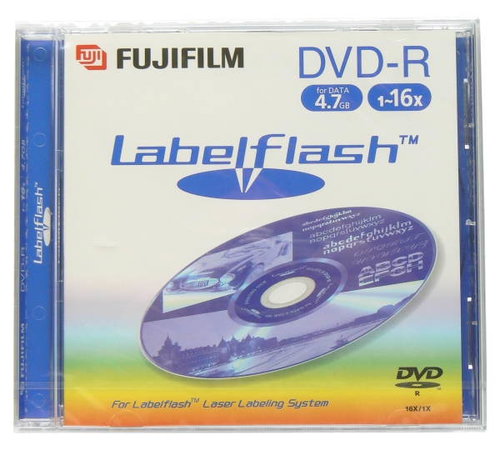 DVD-R médium FUJIFILM LabelFlash 4.7GB, 16x speed, balení v krabičce - - - Main image