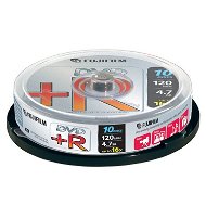 FUJIFILM DVD+R 16x speed, 4.7GB, 10ks cakebox - Médium
