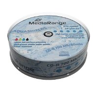 MediaRange CD-R Glossy Printable 25ks cakebox - Médium