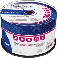 MediaRange CD-R Inkjet Printable Fullsurface 50db cakebox - Média