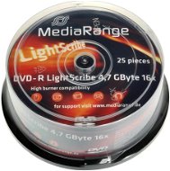 MediaRange DVD-R LightScribe 25pcs cakebox - Media