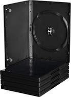 MediaRange box: 1 DVD 14 mm, 50 db, fekete - CD/DVD tok