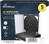 MEDIARANGE 2 CD 10.4 mm černý - 5ks/bal - Obal na CD/DVD