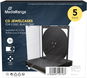 MEDIARANGE 2 CD 10.4 mm černý - 5ks/bal - Obal na CD/DVD