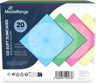 MEDIARANGE 1 CD 5 mm, színes (5x4) - 20 darab/csomag - CD/DVD tok