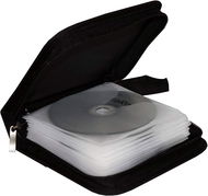 MEDIARANGE na 24 CD/DVD, zapínací, černé - Pouzdro na CD/DVD