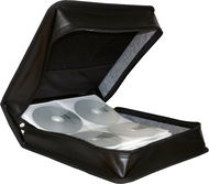 MEDIARANGE na 300 CD/DVD, zapínací, černé - Pouzdro na CD/DVD