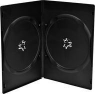 MediaRange box: 2 DVD 7 mm, 100 db, fekete - CD/DVD tok