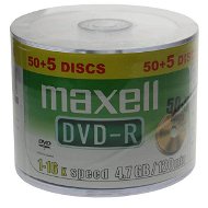 Maxell 4.7GB, 16x speed, balení 55 kusů spindl - DVD-R média