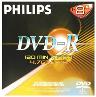 DVD-R médium PHILIPS 4.7GB, 8x speed, balení v krabičce - -