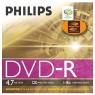 DVD-R médium PHILIPS LightScribe 4.7GB, 8x speed, balení 5 kusů v krabičce - -