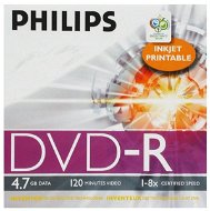 DVD-R médium PHILIPS Printable 4.7GB, 8x speed, balení v krabičce - -