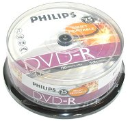 DVD-R médium PHILIPS Printable 4.7GB, 8x speed, balení 25 kusů cakebox - -