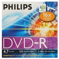 DVD-R médium PHILIPS 4.7GB, 16x speed, balení v krabičce - -