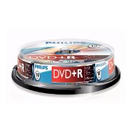 DVD+R médium PHILIPS 4.7GB, 16x speed, balení 10 kusů cakebox - -