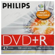 DVD+R médium PHILIPS Printable 4.7GB, 8x speed, balení v krabičce - -