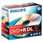 DVD+R Dual Layer médium PHILIPS 8.5GB, 8x speed, balení 5ks v krabičce - -