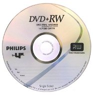 DVD+RW médium PHILIPS 4.7GB, 4x speed, balení 10 kusů cakebox - -